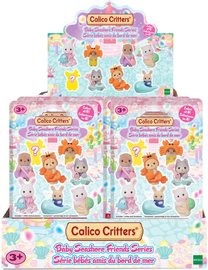 Calico Critters Baby Sea Friends Series Blind Bags, Surprise Set including Doll Figure and Accessory