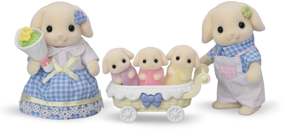 Calico Critters Flora Rabbit Family