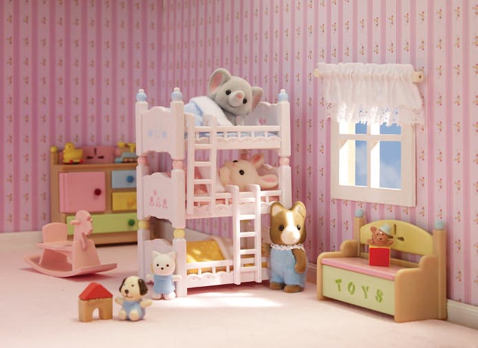 Calico Critters Triple Baby Bunk Beds