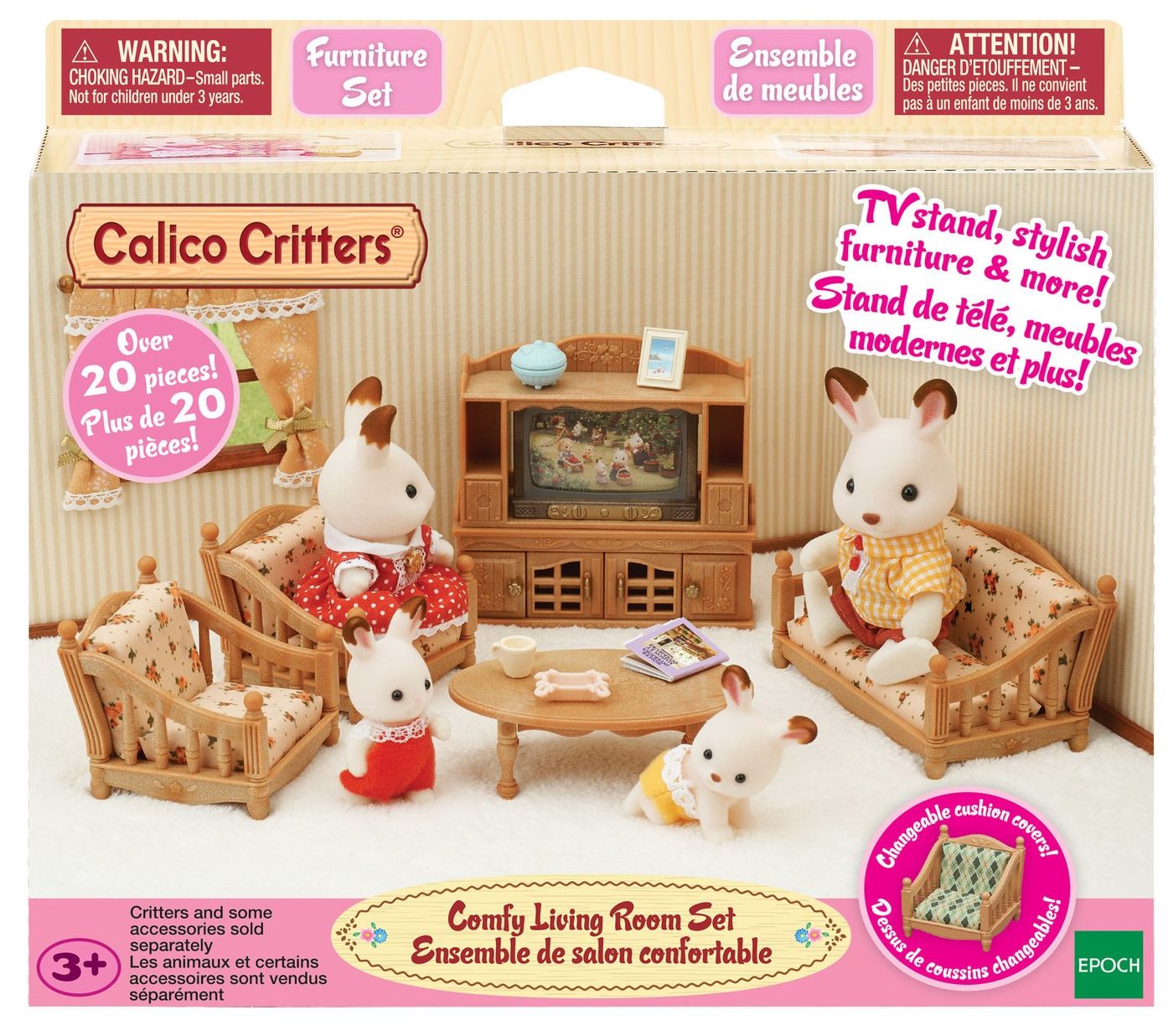 Calico Critters Comfy Living Room Set
