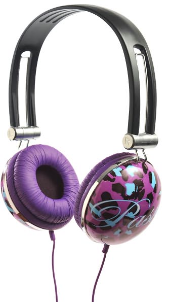 Pastry Purple Leopard Print Headphones