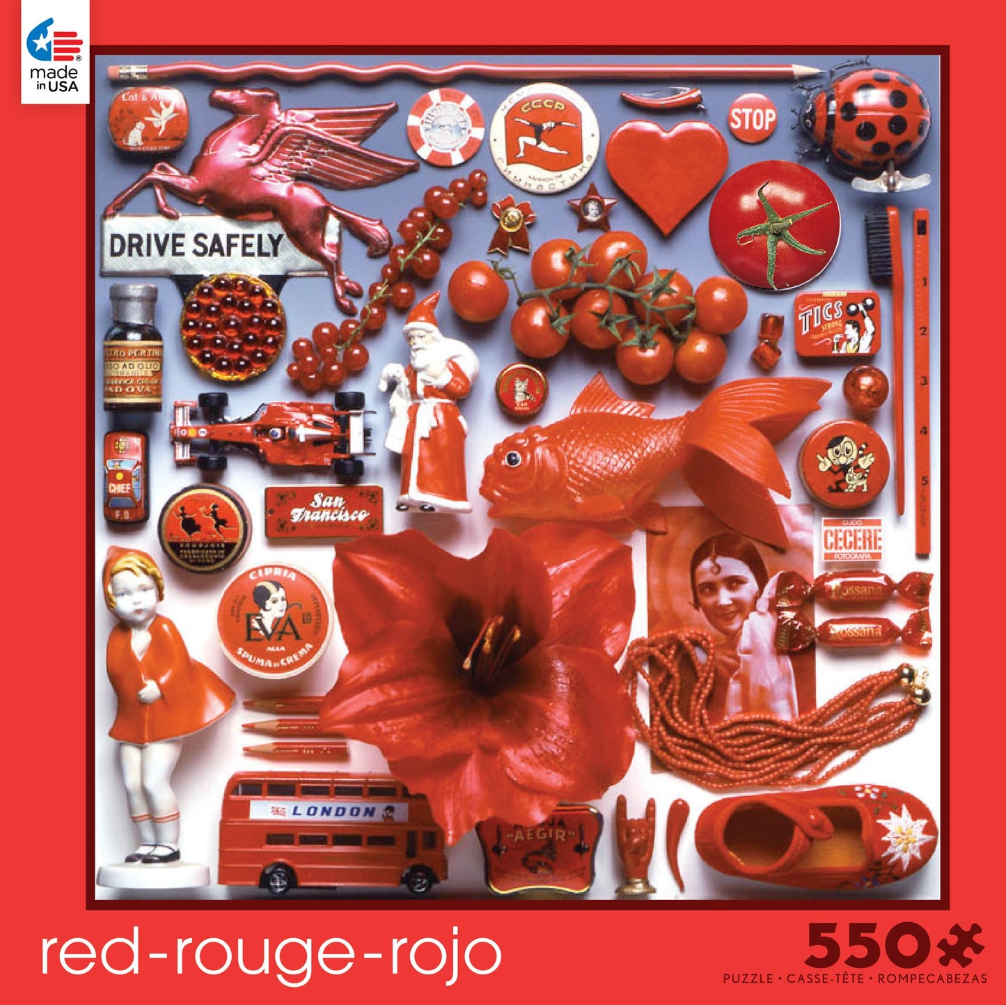Red, Color Study 550 Piece Puzzle