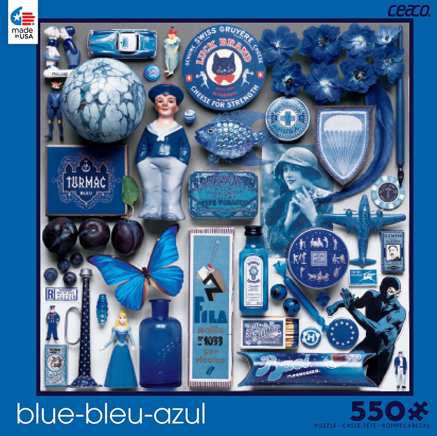 Blue, Color Study 550 Piece Puzzle