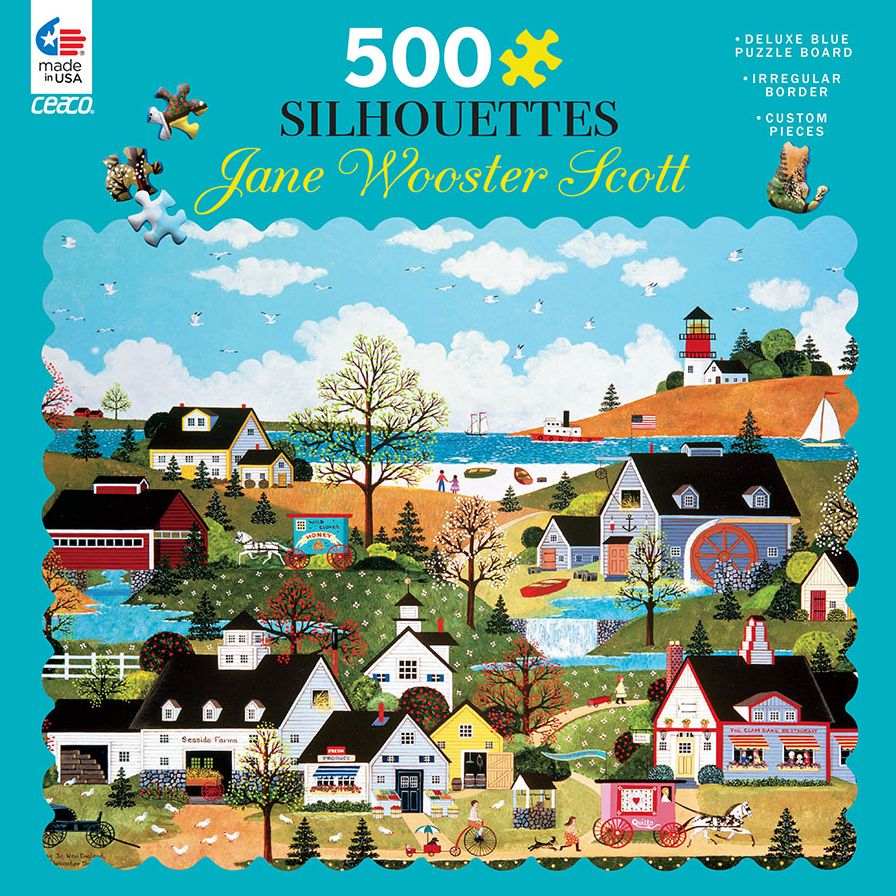 Jane Wooster Scott 500 pc Silhouettes - Sunday in New England (B&N Exclusive)