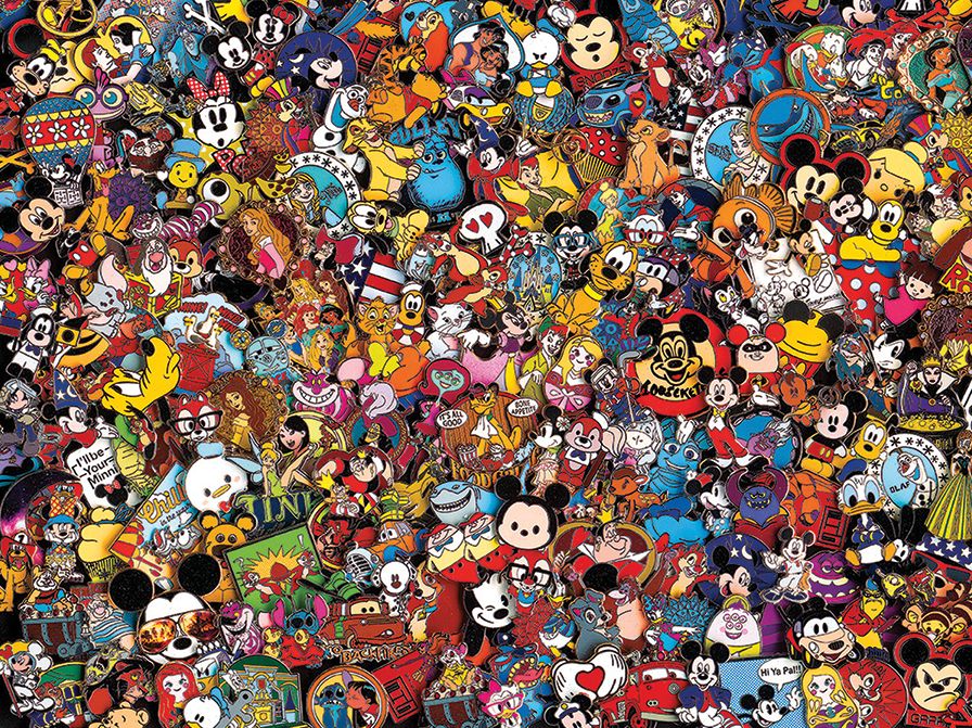 Disney 750 pc Puzzle Collections - Disney Pins