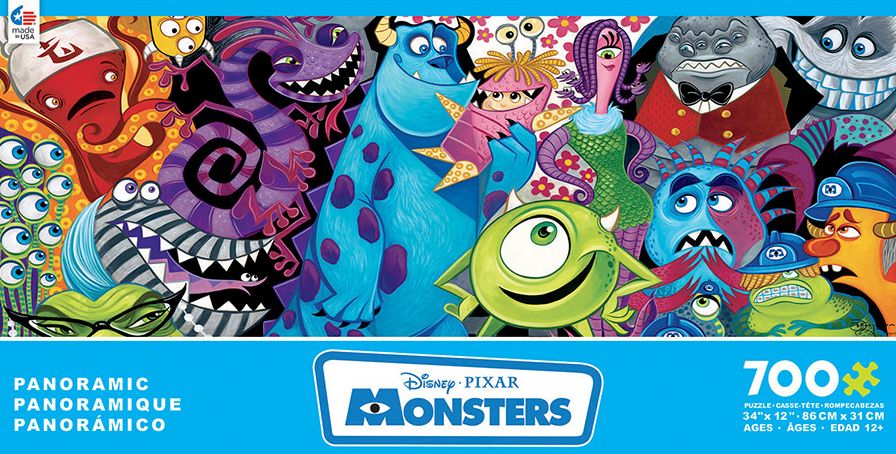Monsters, Disney Panoramic 700 Piece Puzzle
