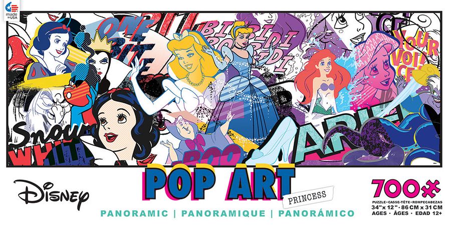Pop Art Princess, Disney Panoramic 700 Piece Puzzle