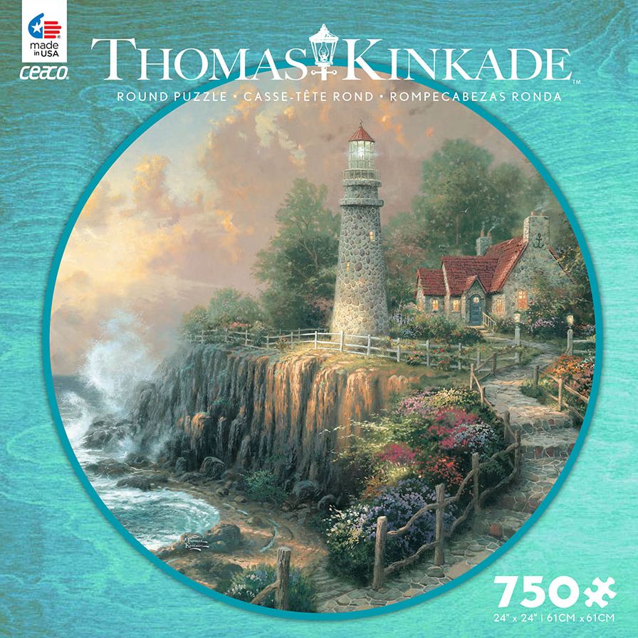 Thomas Kinkade 750pc Round - The Light of Peace (B&N Exclusive)