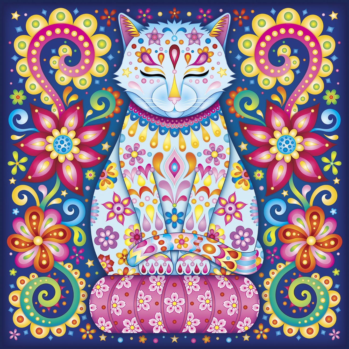 Zen Cat, Groovy Animals 750 Piece Puzzle