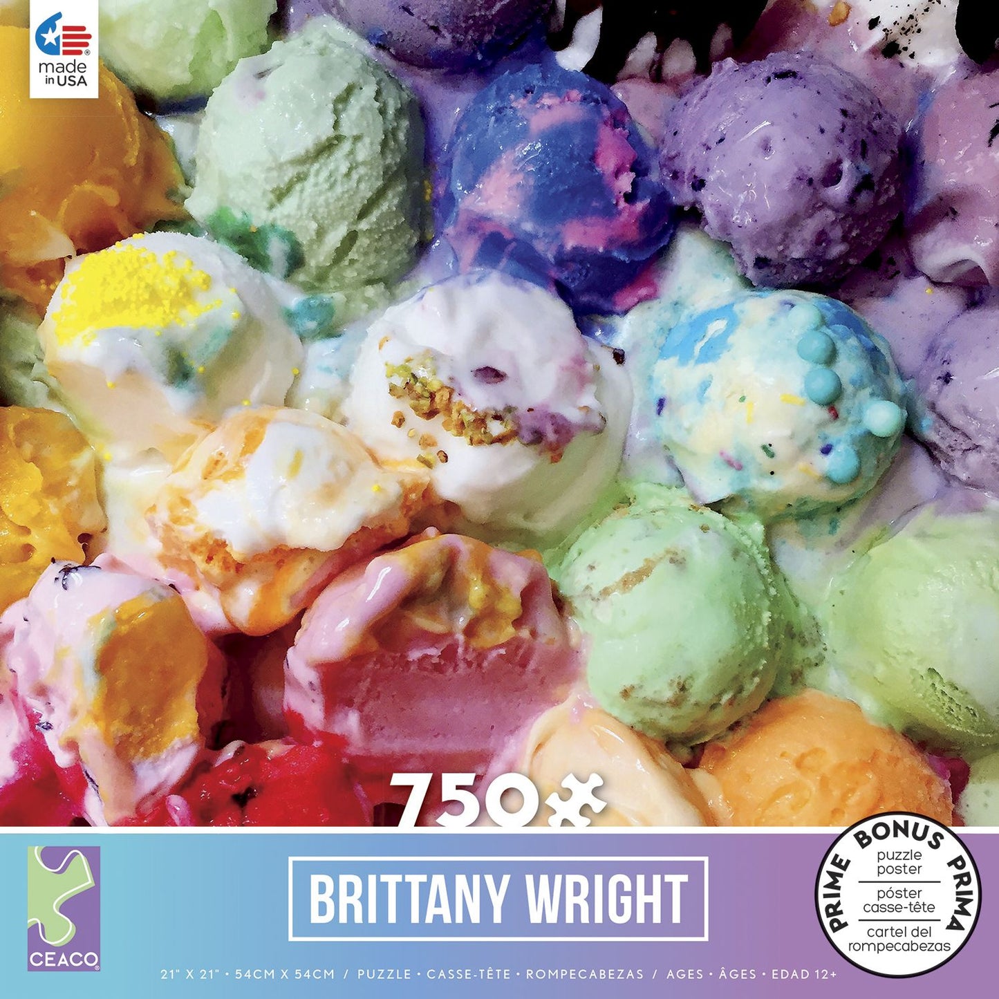 Melted Ice Cream, Brittany Wright 750 Piece Puzzle