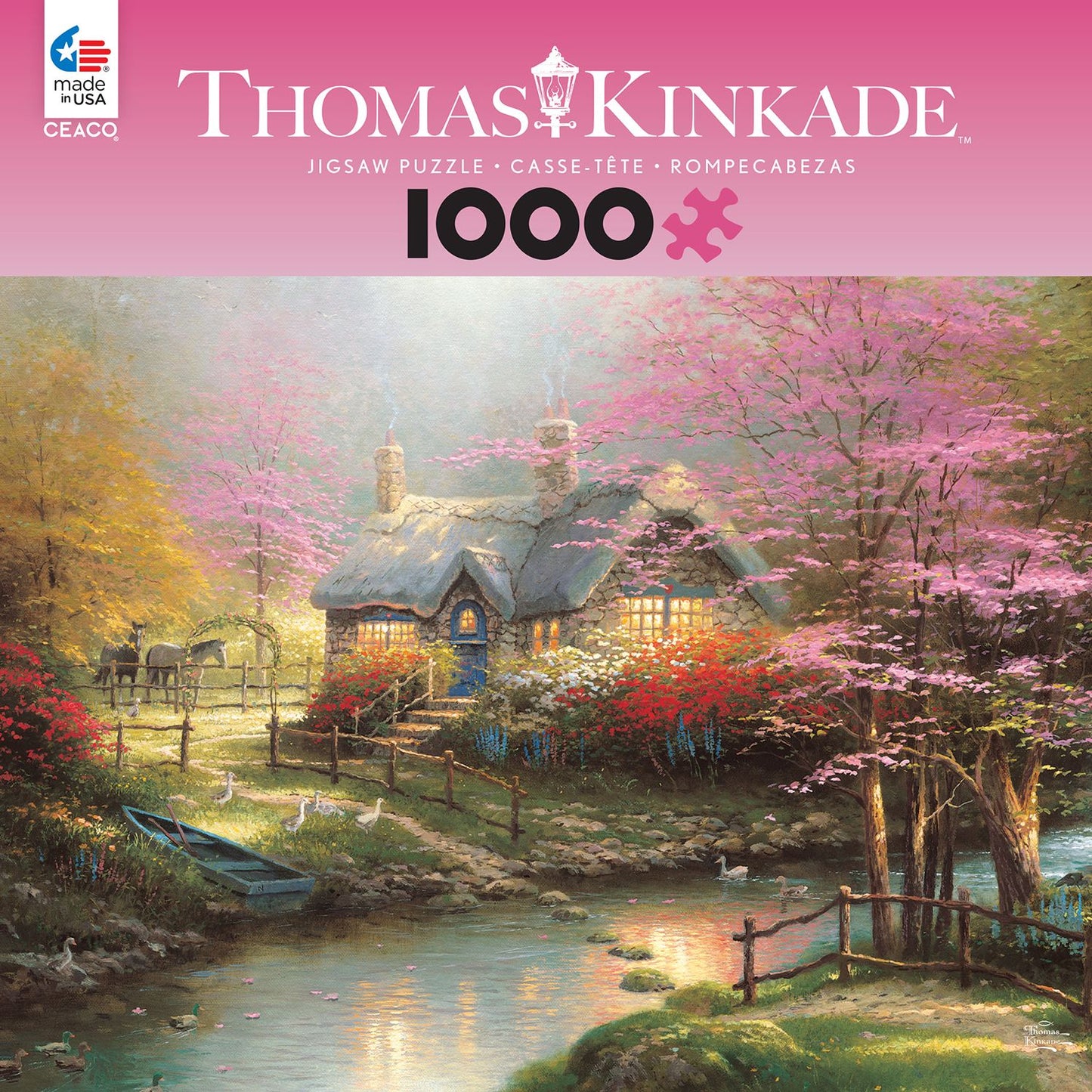 Thomas Kinkaid 1000pc Stepping Stone Cottage Exclusive Puzzle