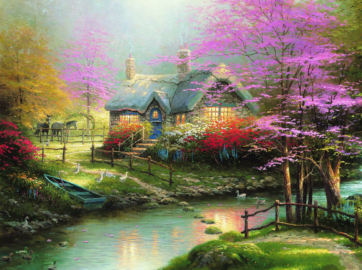 Thomas Kinkaid 1000pc Stepping Stone Cottage Exclusive Puzzle