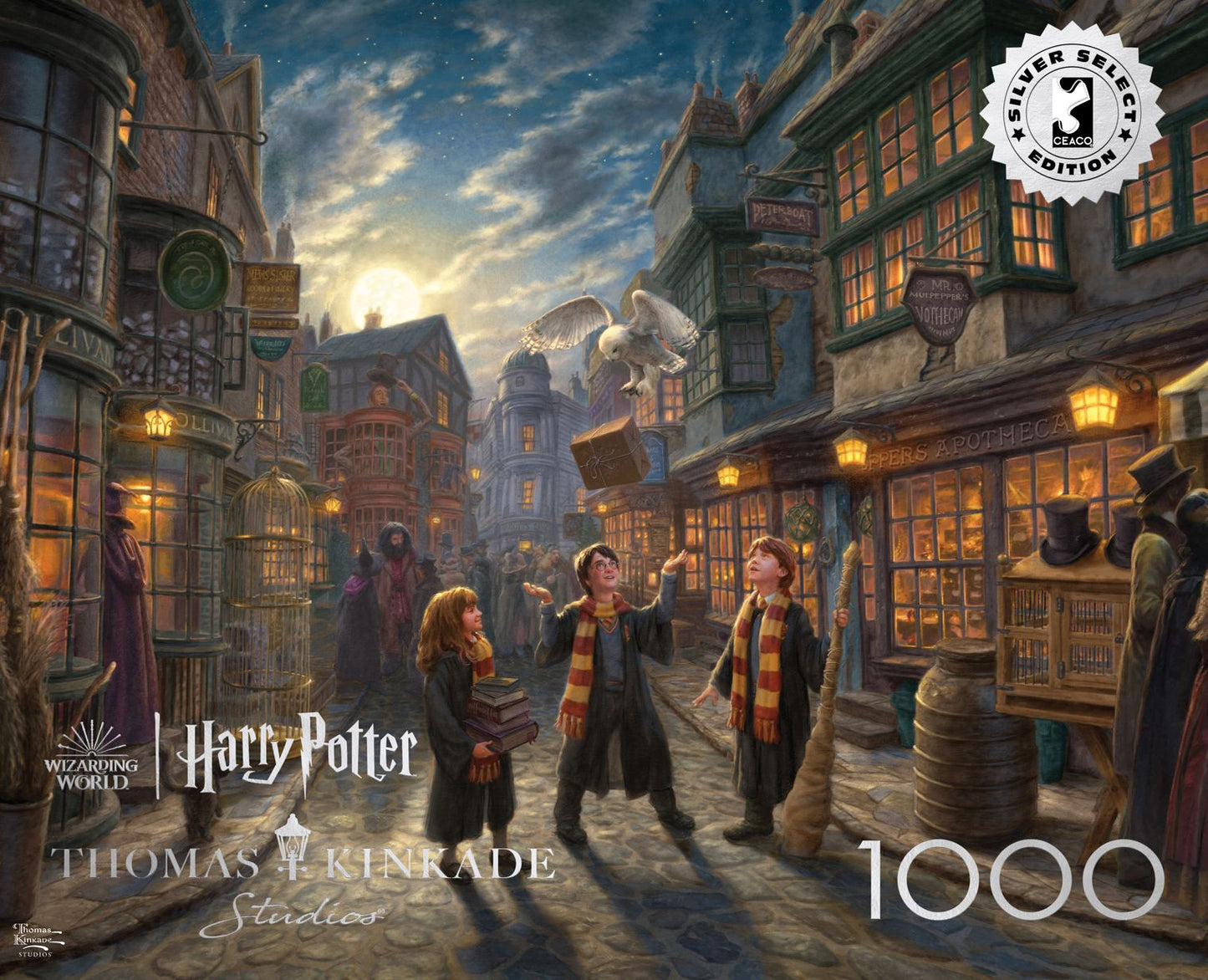 Harry Potter Diagon Alley - Thomas Kinkade 1000 Piece Puzzle