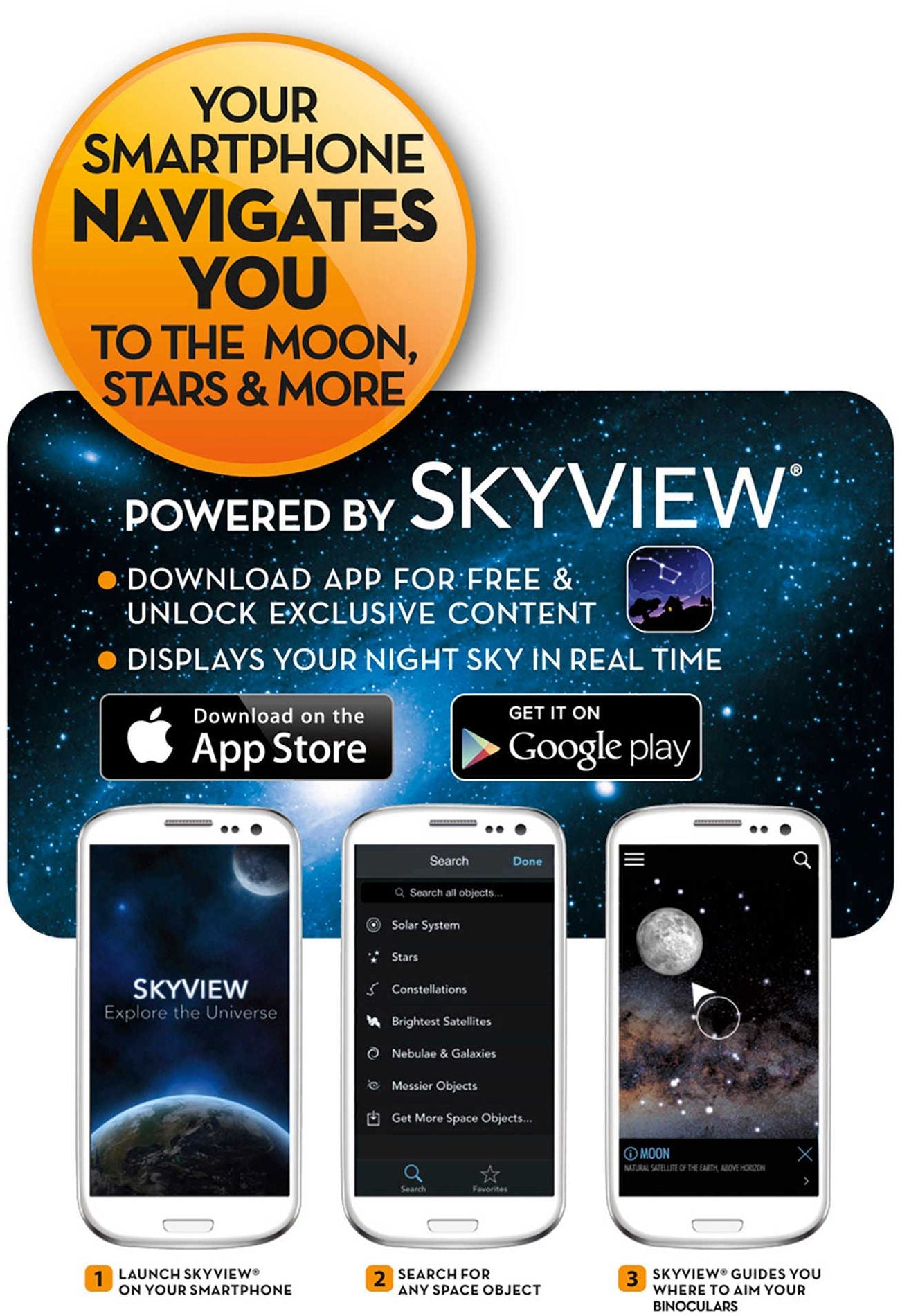 Satellite Finding Binoculars