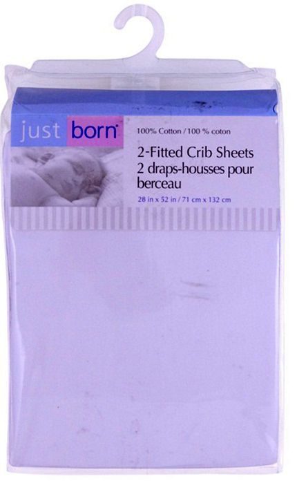 Triboro Just Born Crib Sheet 100% Cotton, Print