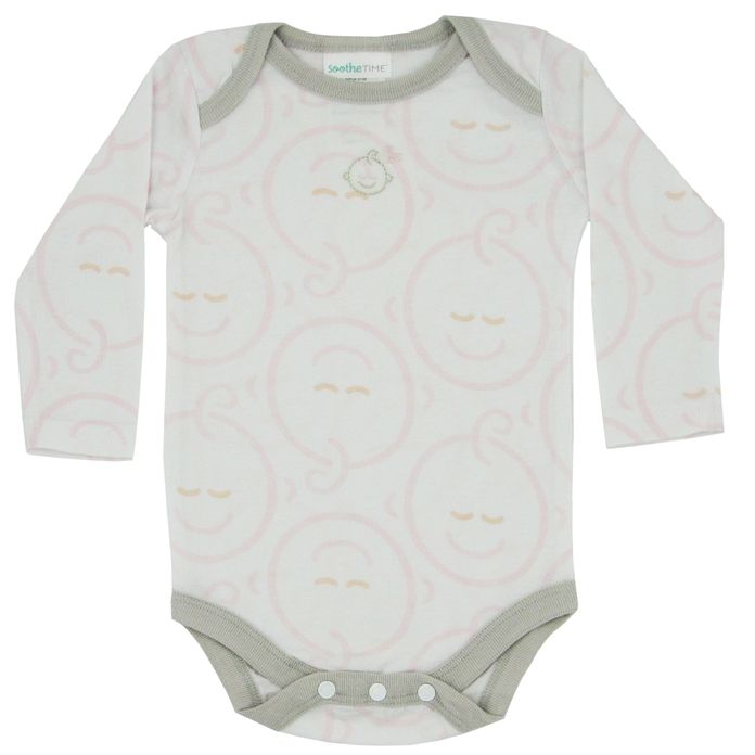 Triboro SootheTIME Sleepzies Bodysuit 2 Pack, 0-3m Pink