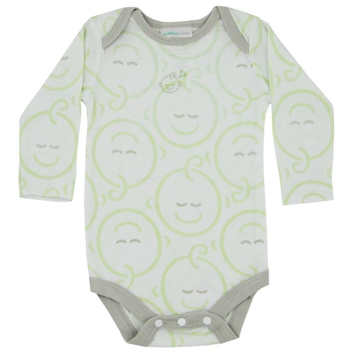 Triboro SootheTIME Sleepzies Bodysuit 2 Pack, Newborn Sage
