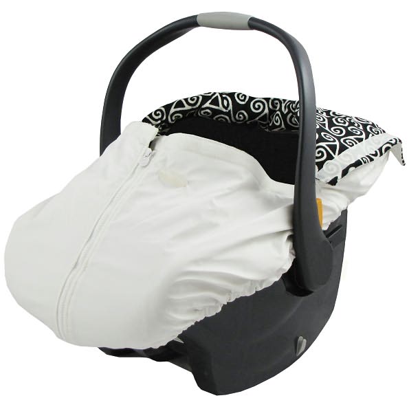 Triboro SootheTIME Cruise Cover Weather Resistant Car Seat Cover, White