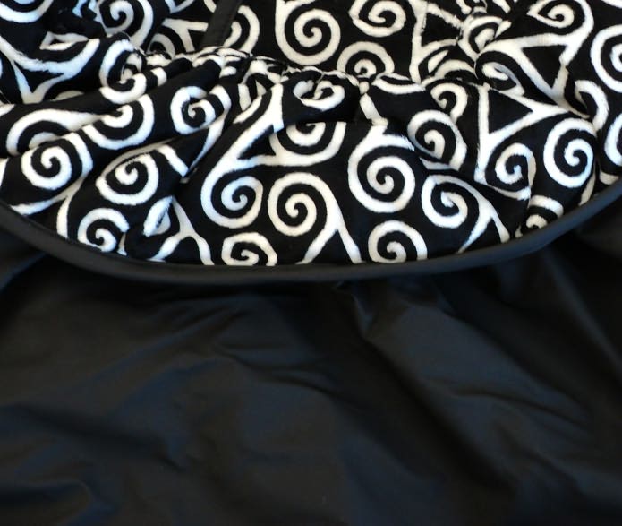 Triboro SootheTIME Snuggler Weather Resistant Stroller Cover, Black Swirl