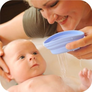 Triboro SootheTIME Splash Cup, Sprinkle & Pour Cup, Blue