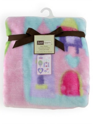 Triboro Just Born Hi Pile Blanket, Princess