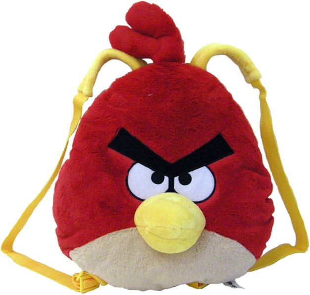 Angry Birds Red Bird Dimensional Plush Backpack (6 pcs.)