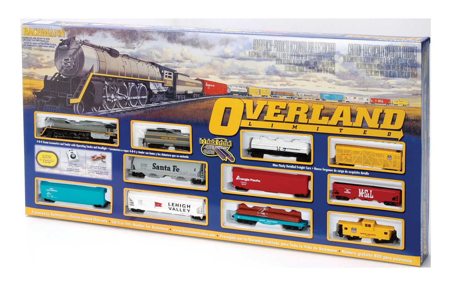 HO Scale Overland Limited Train Set