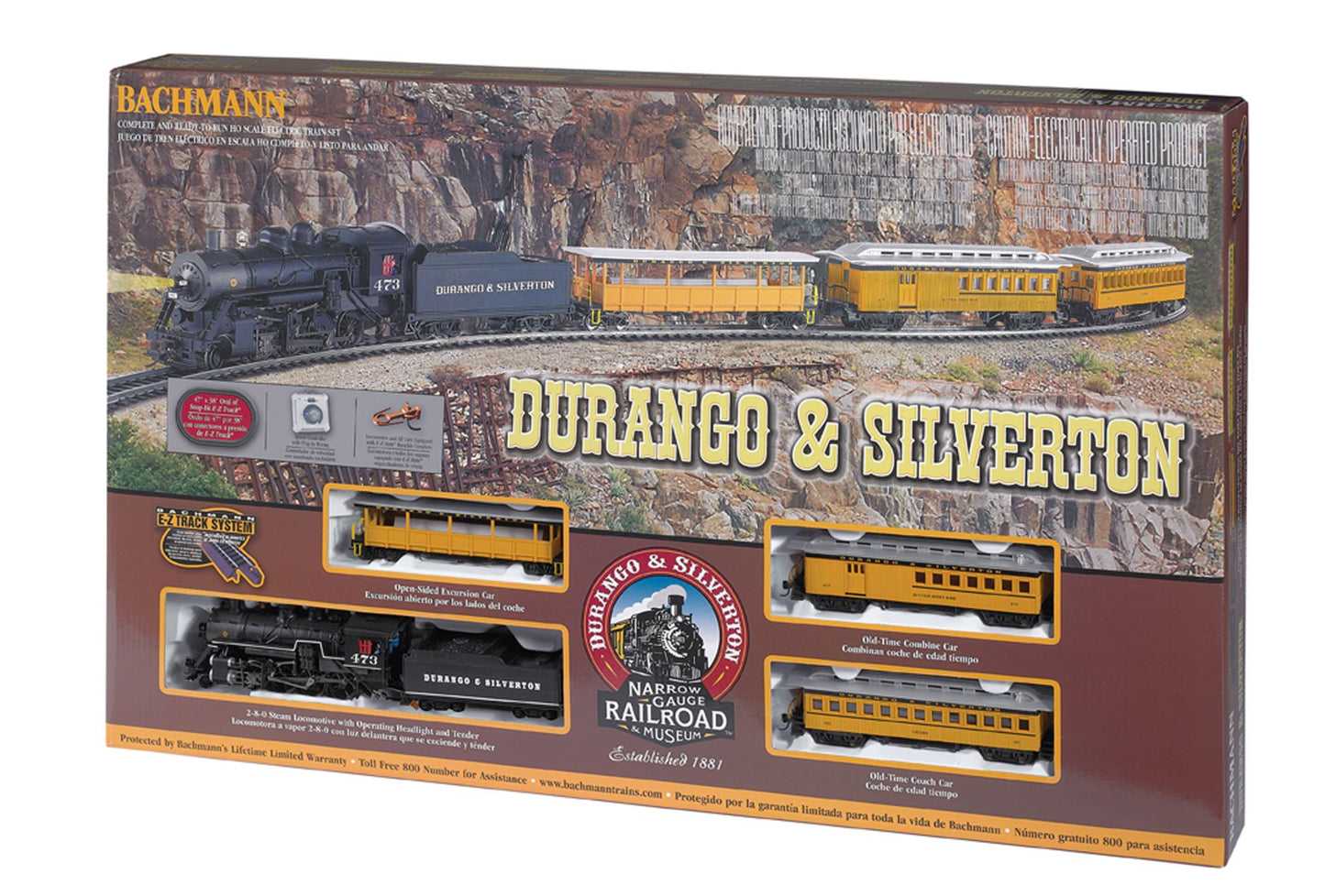 Bachmann Trains Durango & Silverton HO Scale Ready To Run Electric Train Set