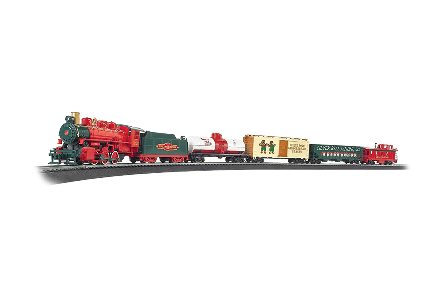 Bachmann Trains Jingle Bell Express HO Scale Ready To Run Electric Train Set