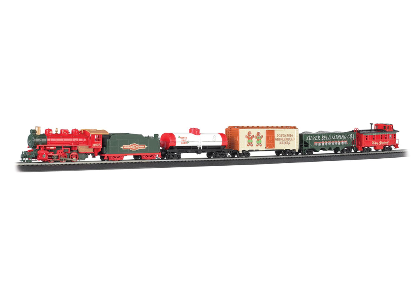 Bachmann Trains Jingle Bell Express HO Scale Ready To Run Electric Train Set
