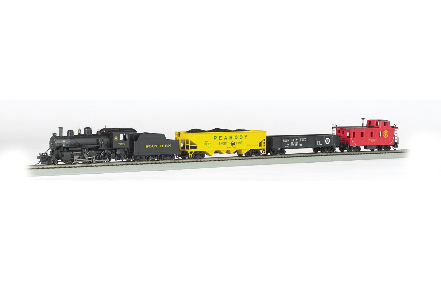 Bachmann Trains Echo Valley Express - HO Scale Ready To Run Electric Train Set With Sound Value Equipped Locomotive