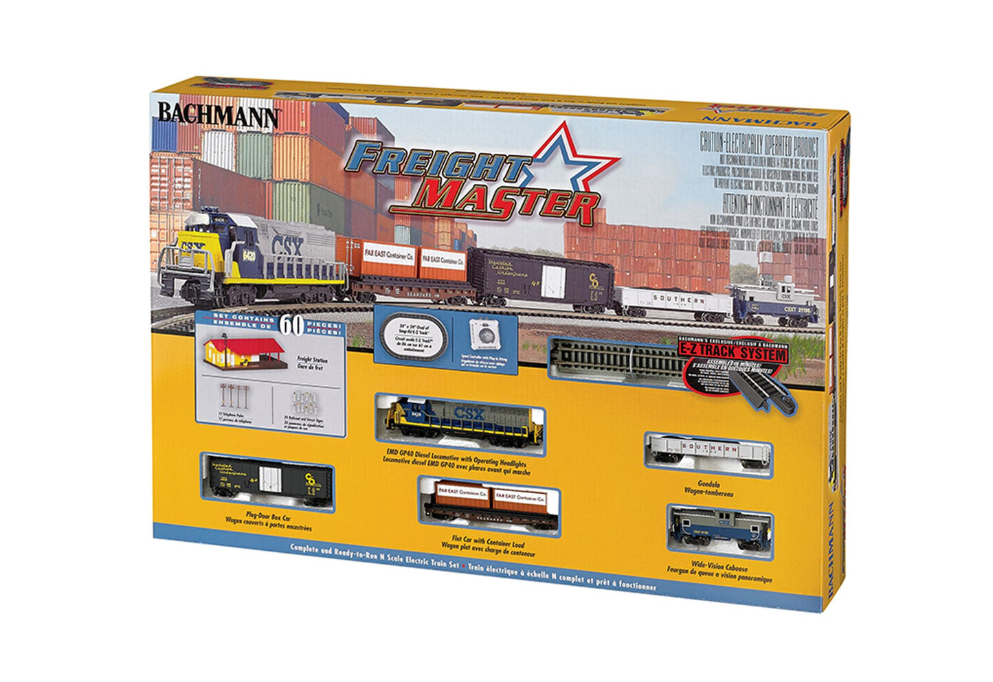 Bachmann Trains Freightmaster N Scale Ready To Run Electric Train Set