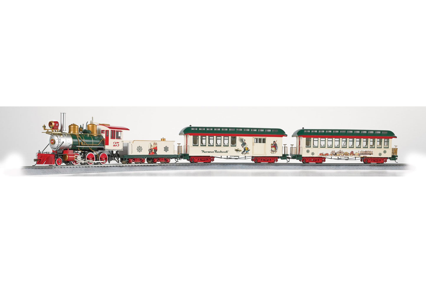 Bachmann Trains Norman Rockwell's American Christmas Ready To Run Electric Train Set - On30 Scale