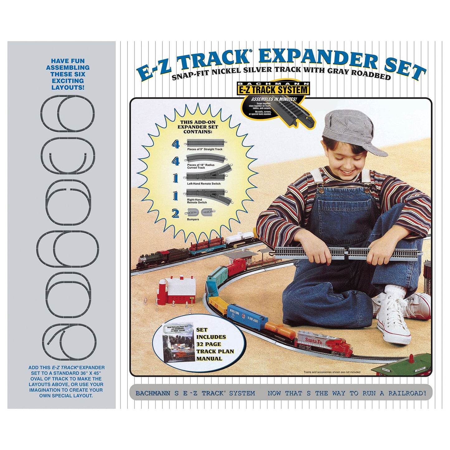 Bachmann Trains Nickel Silver E-Z Track Layout Expander Set - HO Scale