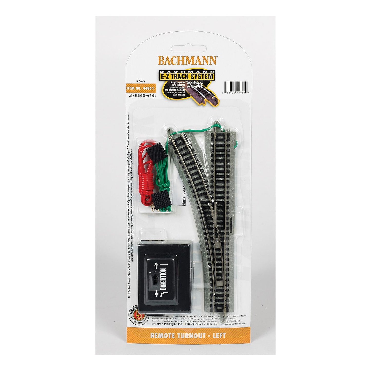 Bachmann Trains Remote Turnout - Left (1/Card) - N Scale