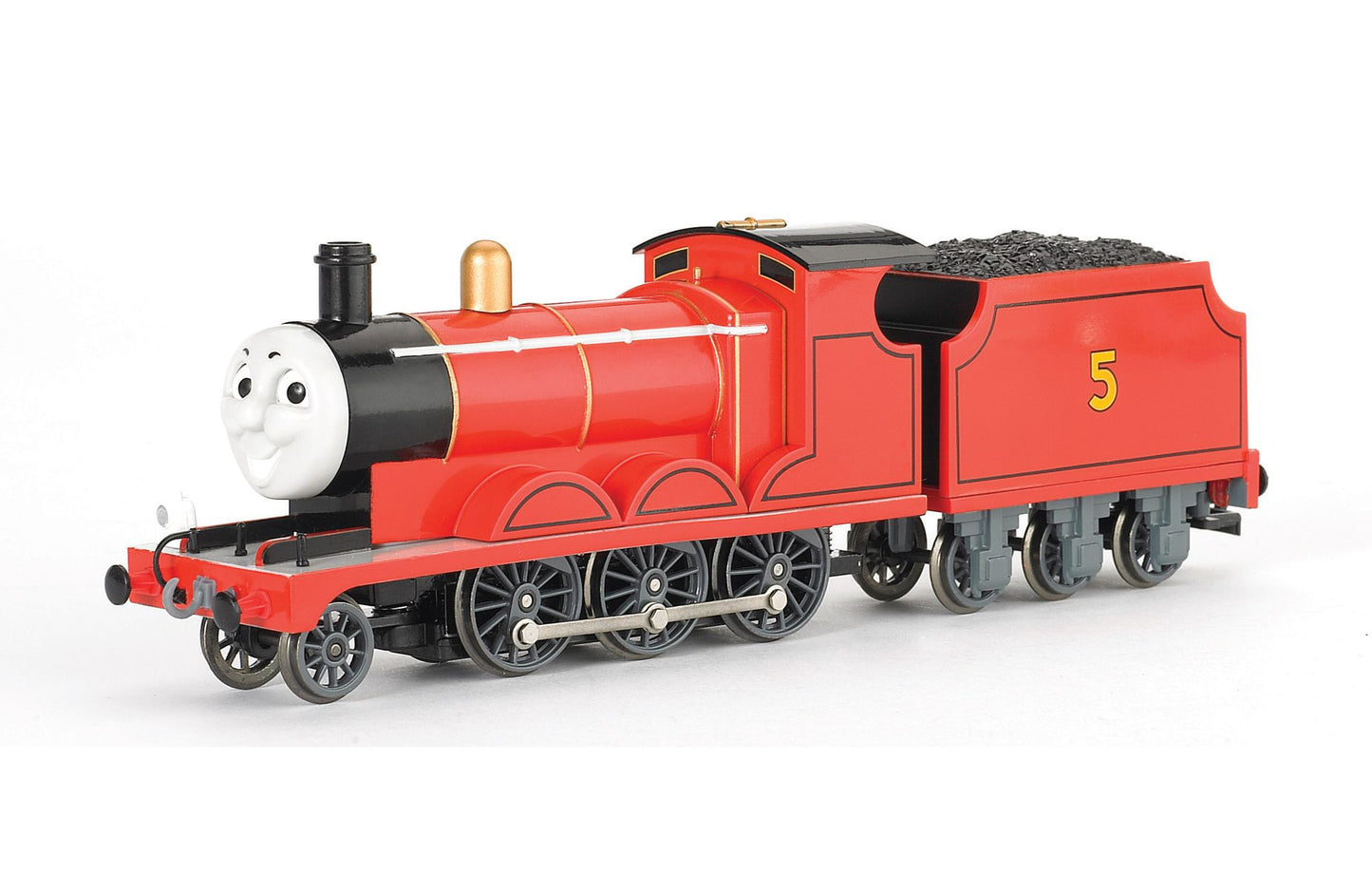 Bachmann Trains Thomas & Friends James The Red Engine Locomotive w/ Moving Eyes- HO Scale Train