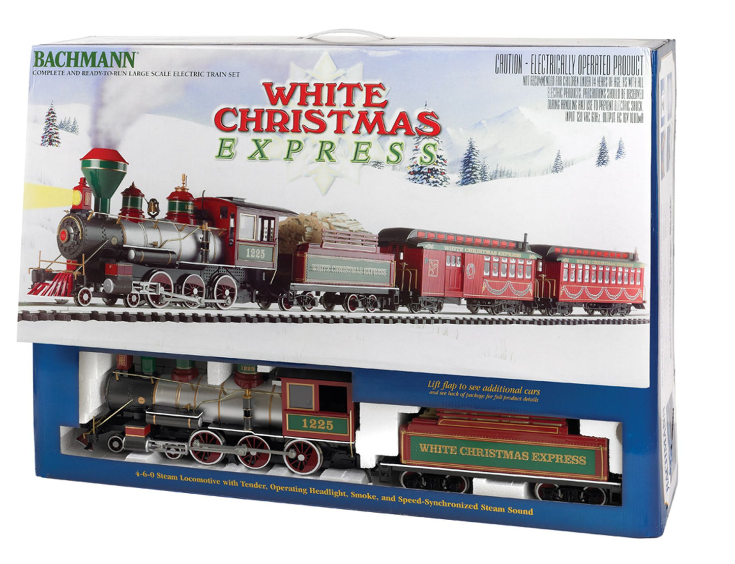 Large "G" Scale White Christmas Train Set