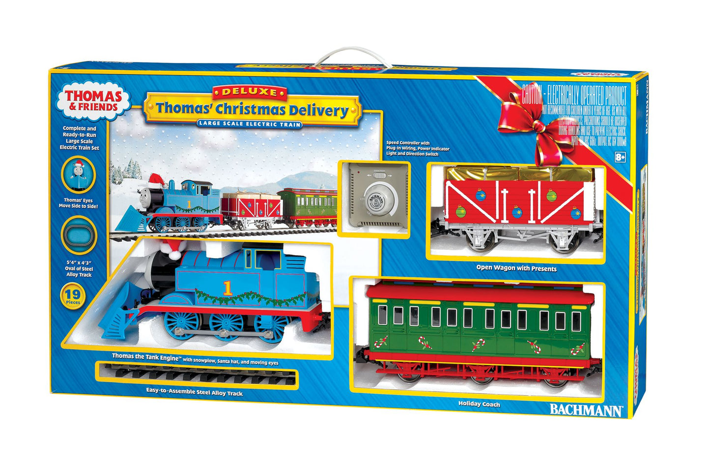 Bachmann Trains Thomas & Friends Thomas' Christmas Delivery - Large "G" Scale Ready To Run Electric Train Set