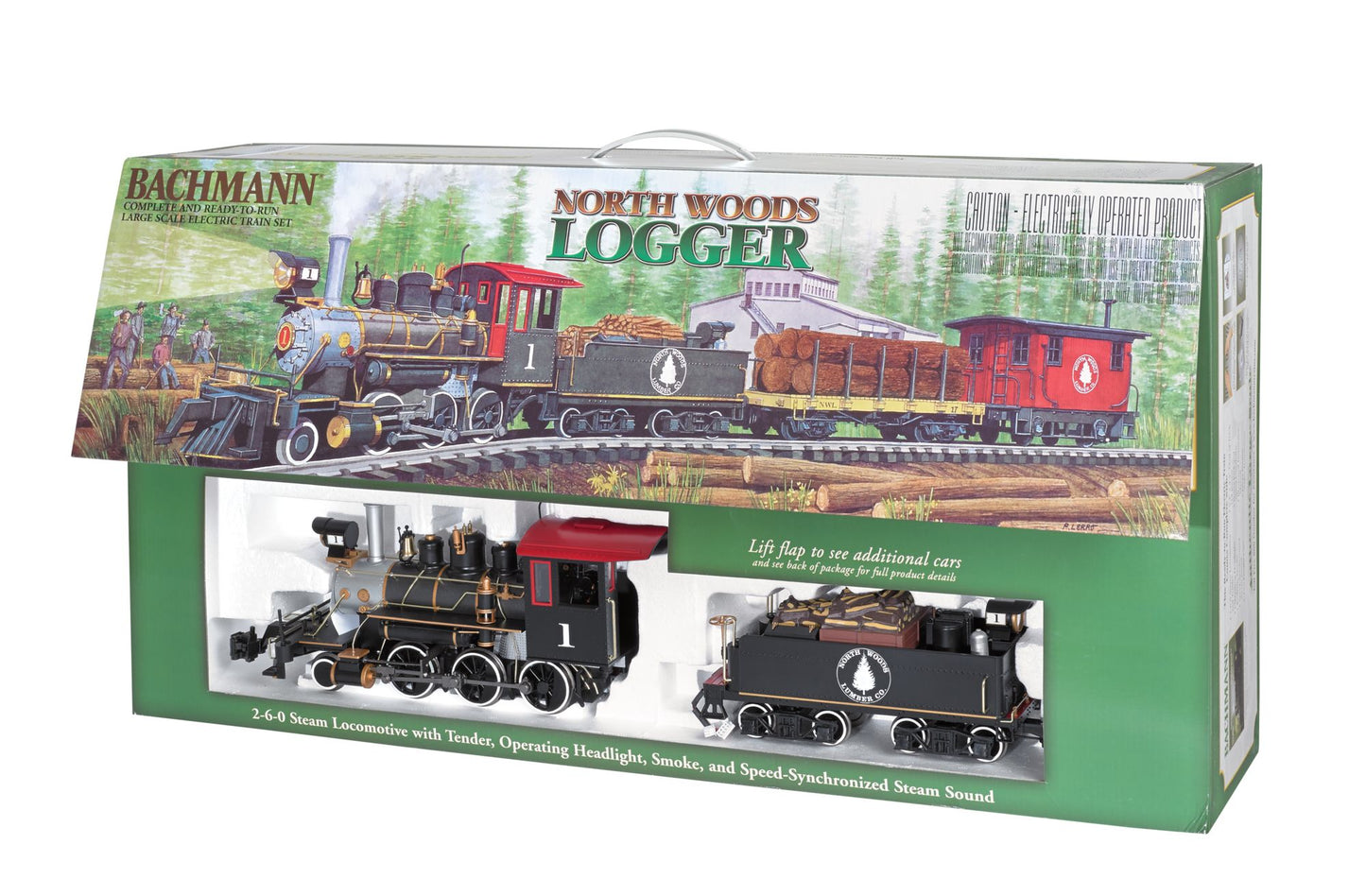 Bachmann Trains North Woods Logger - Large "G" Scale Ready To Run Electric Train Set
