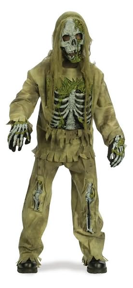 Skeleton Zombie Child Costume: Size 4-6