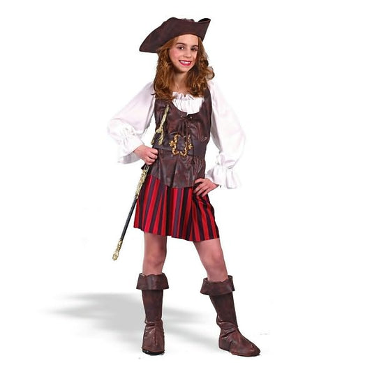 Girl High Seas Buccaneer Child Costume: Size Medium