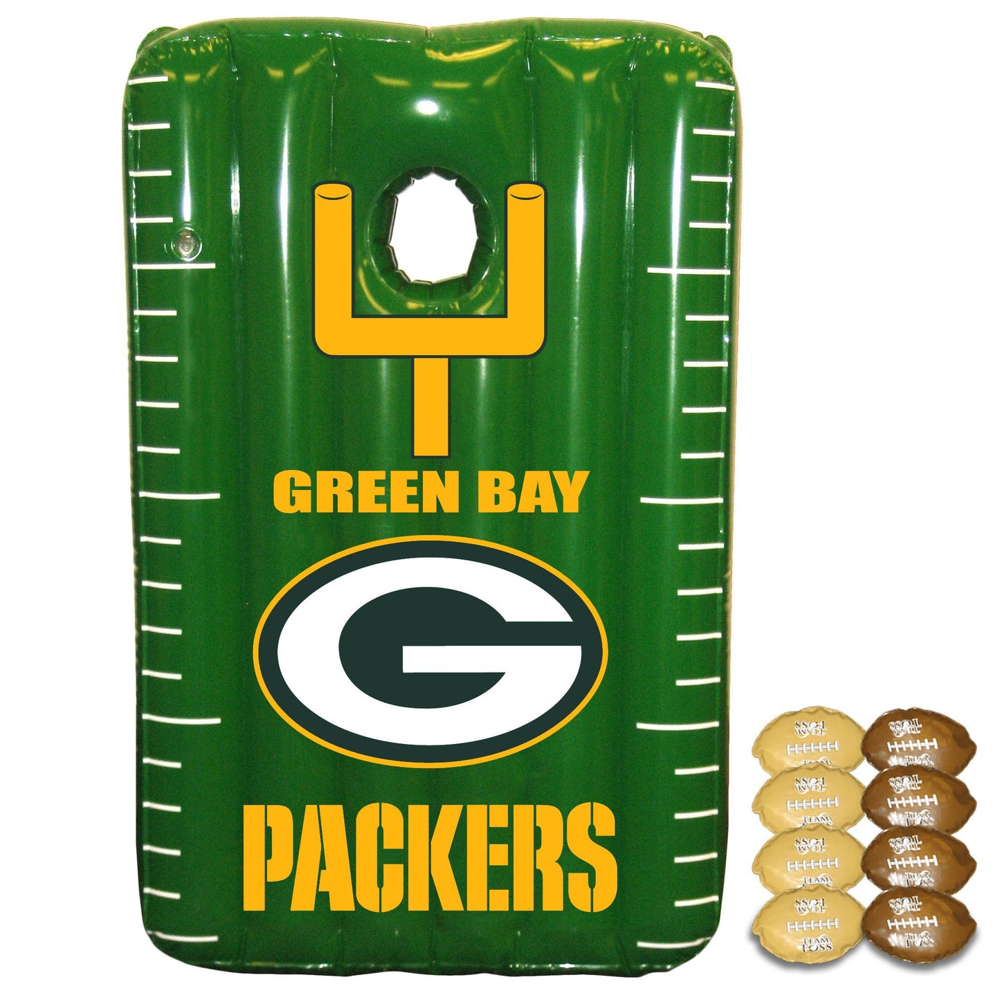 Fremont Die NFL Green Bay Packers Team Toss Inflatable Bean Bag Game