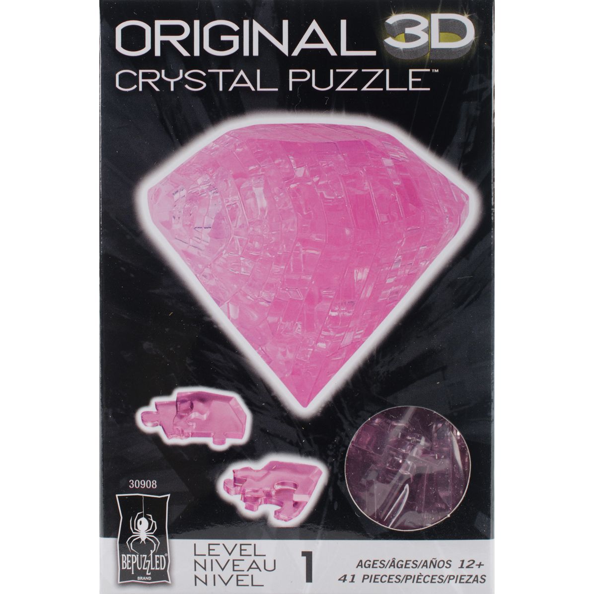Pink Diamond Crystal Puzzle