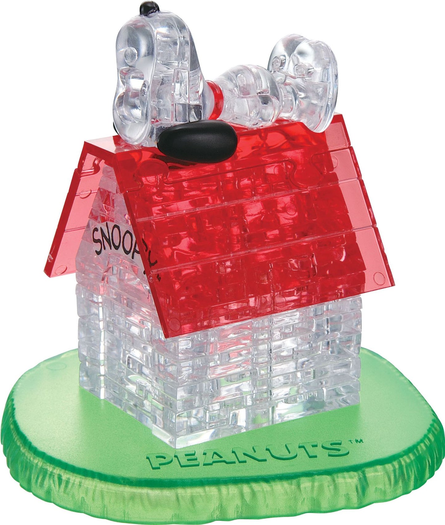 Crystal Puzzle Snoopy and Doghouse