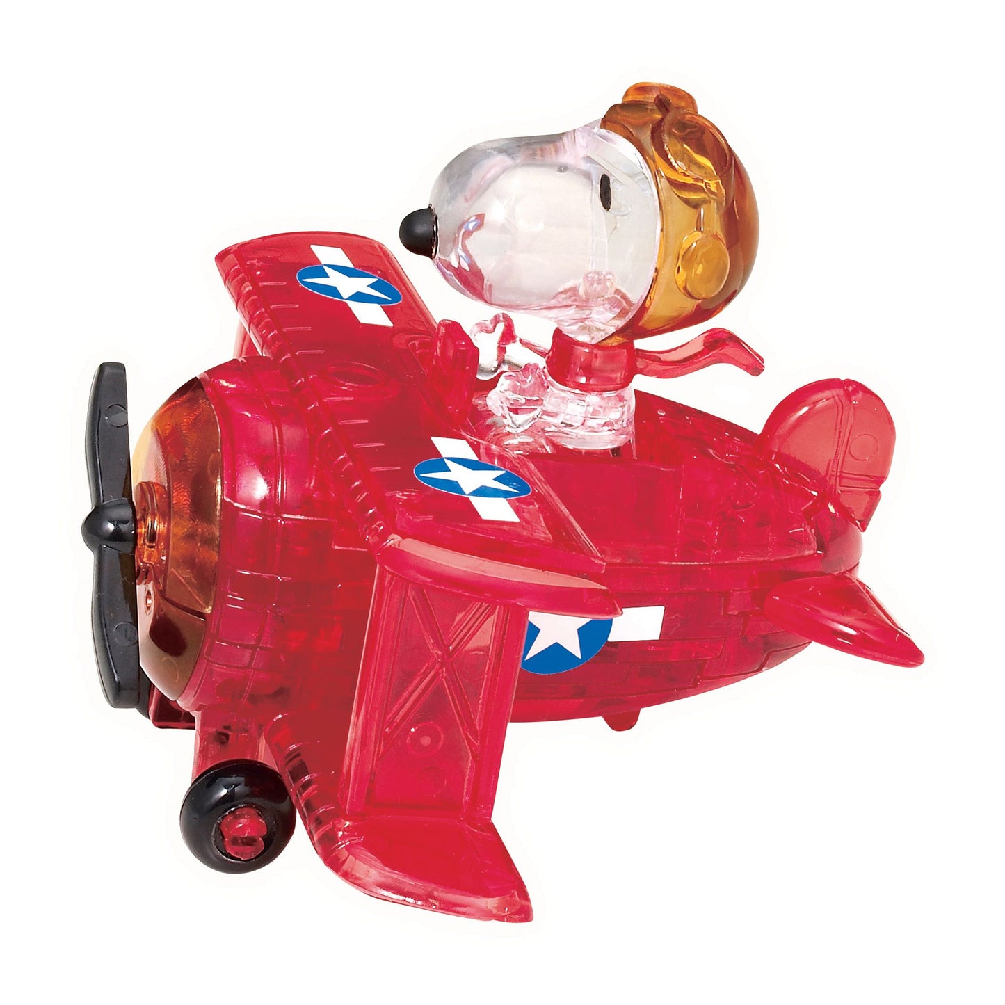 3D Crystal Puzzle - Peanuts - Snoopy Flying Ace: 39 Pcs