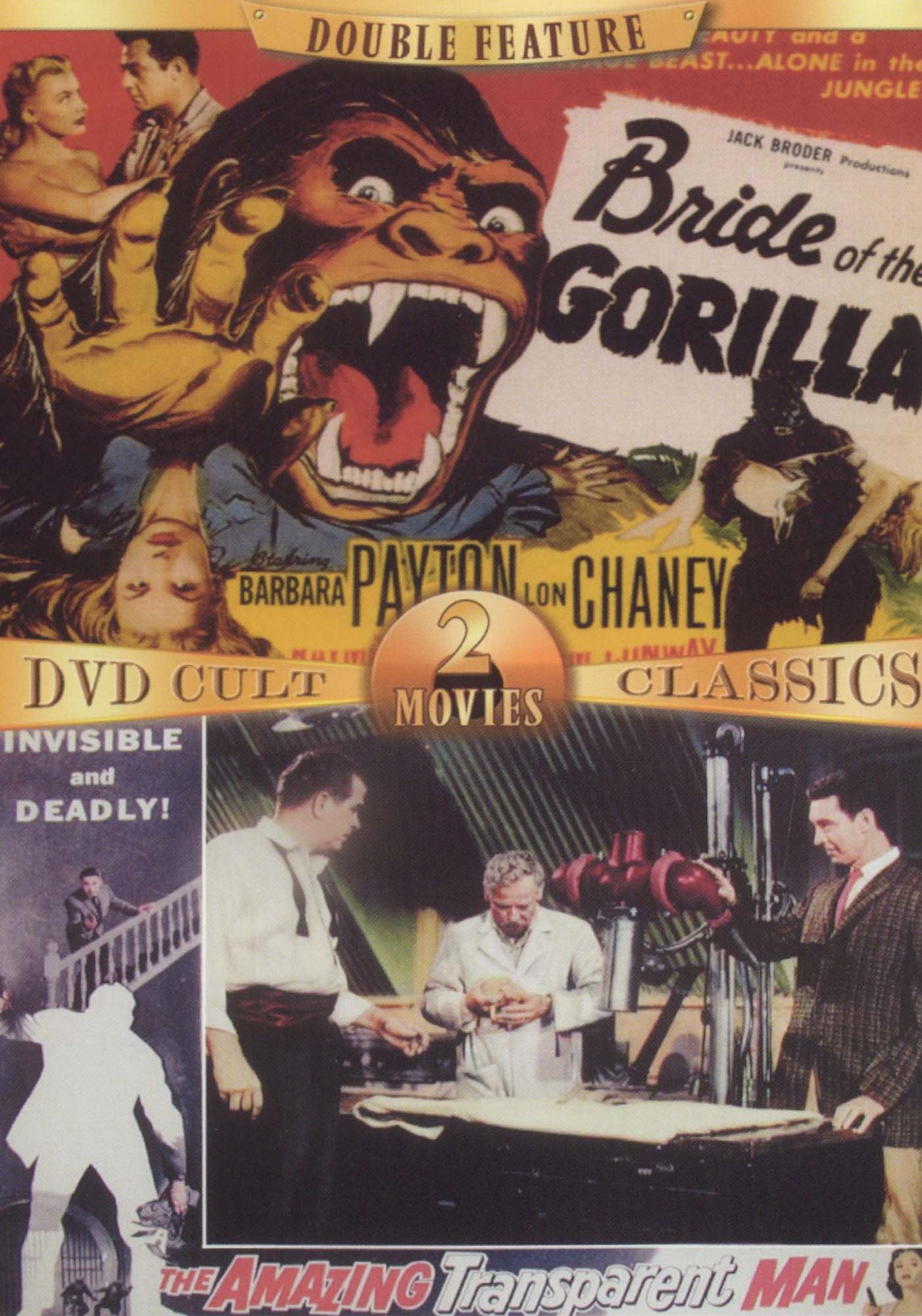 Bride of the Gorilla/The Amazing Transparent Man