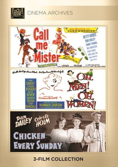 Dan Dailey: Cinema Archives - 3-Film Collection [3 Discs]
