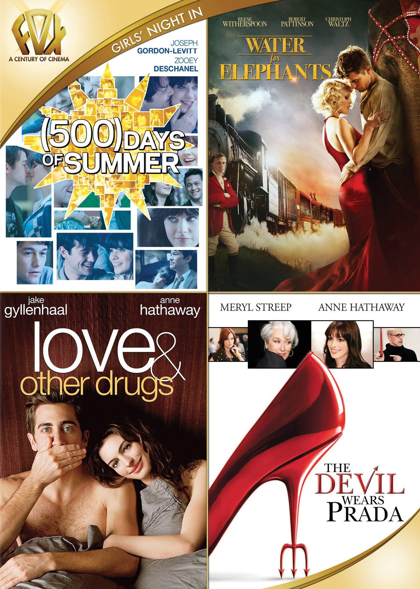 (500) Days Of Summer/water For Elephants/love And Other Drugs/the Devi Wears Prada