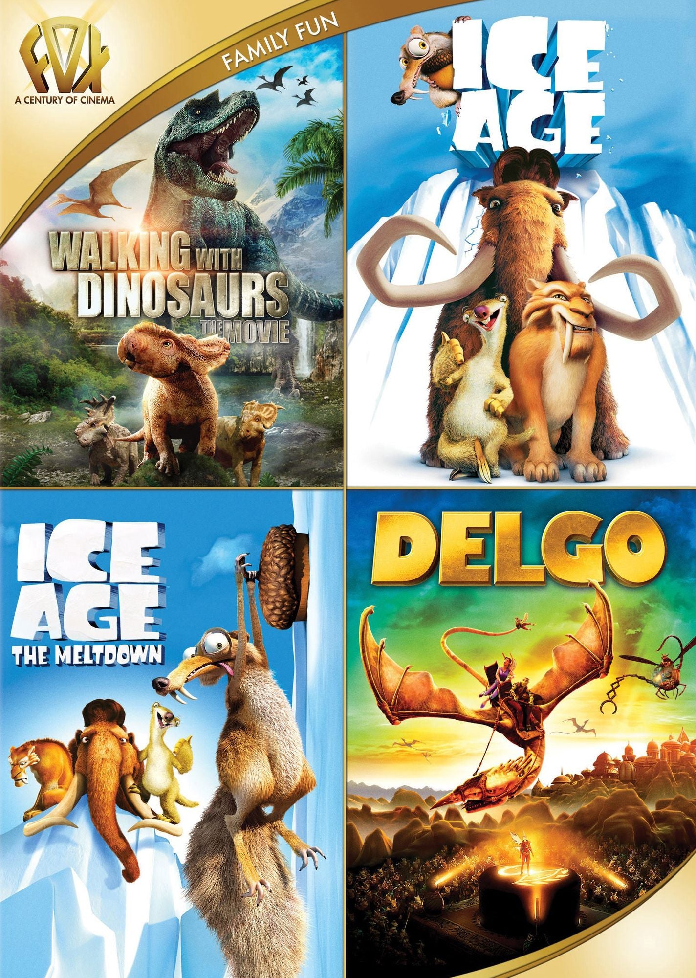 Walking With Dinosaurs/ice Age/ice Age: The Meltdown/delgo