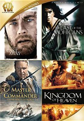 Cast Away/lst Of The Mohicans/master And Commander/kingdom Of Heaven
